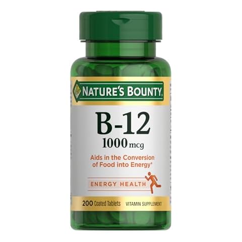Nature's Bounty Vitamin B12, 1000mcg, 200 Ct Cover