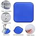 Siveit CD Case, 40 Capacity CD/DVD Case Holders Wallet Hard Plastic DVD Disc Cases Storage Binder for Car Home Office Travel (Blue)