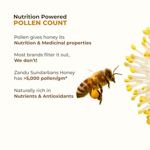 Image of Zandu Sundarban Forest Honey 500g | Pollen Rich Mangrove Honey | Signature Taste | No Sugar Adulteration | Antioxidant-Rich