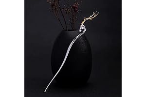 Deer Antler S925 Silver Hairpin