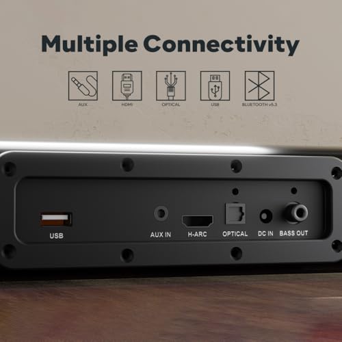 Image of GOVO GOSURROUND Max1600 | 5.1.2 Channel, 650W Soundbar with True Dolby Atmos, 6.5 inch subwoofer, Opt, AUX, USB & Bluetooth, 3 Equalizer Modes, Stylish Remote & LED Display (Platinum Black)