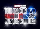 Displate – Metallposter - Magnet-Montage - Marvel - Falcon Winter Soldier Neon - Größe M - 32x45cm
