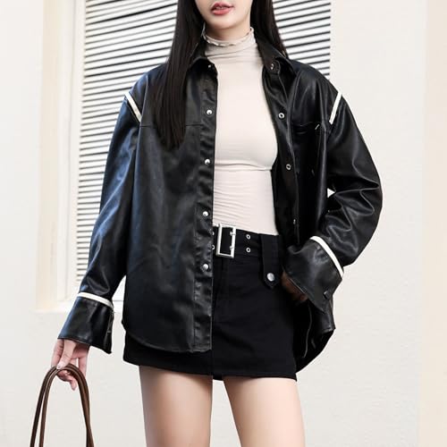 Veste oversize en polyuréthane pour affronter le vent frais - 3