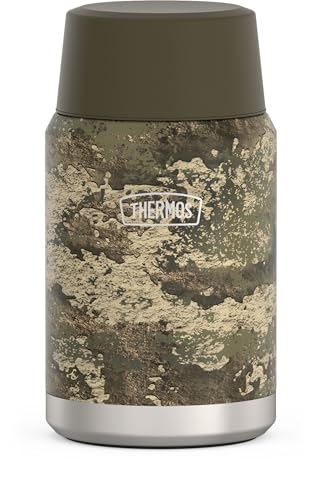 Image of THERMOS, Stainless Steel Food Jar with Spoon, 24 Ounces, True Timber