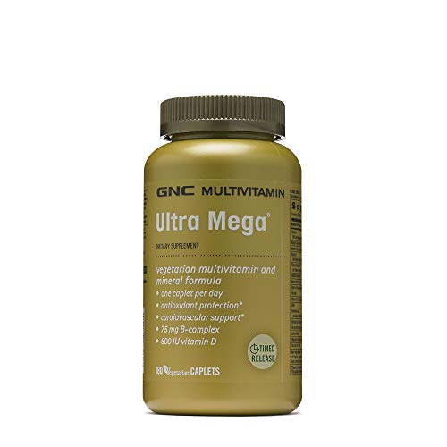 GNC Ultra Mega Multivitamin, 180 Vegetarian Caplets