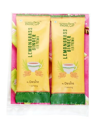 Image of Indicup Lemongrass Ginger Tea Instant Premix, (2 SACHETS)