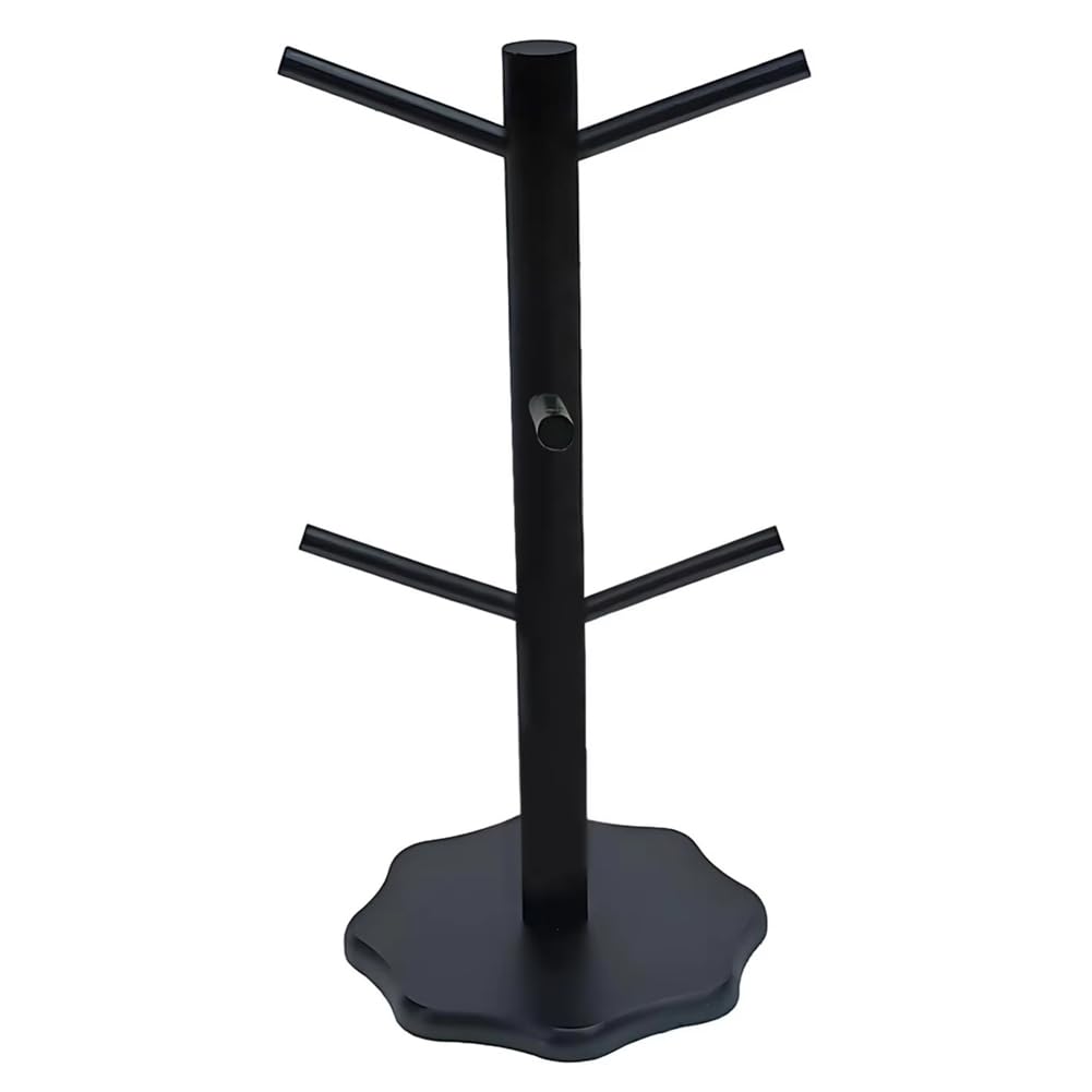 IJSDNVJNDX Bread Holder Stand Pretzel Holder Bagel Stand Tree Shaped Rack with Base Wood Organizer with 6 Arm for Wedding Catering Birthday Buffet