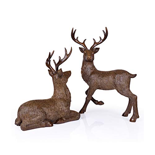 Décoration de bureau cerf pour entrée et armoire à vin moderne