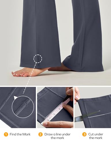 Image of Ewedoos Yoga Pants Women Flare Leggings for Women with Pocket Work Pants