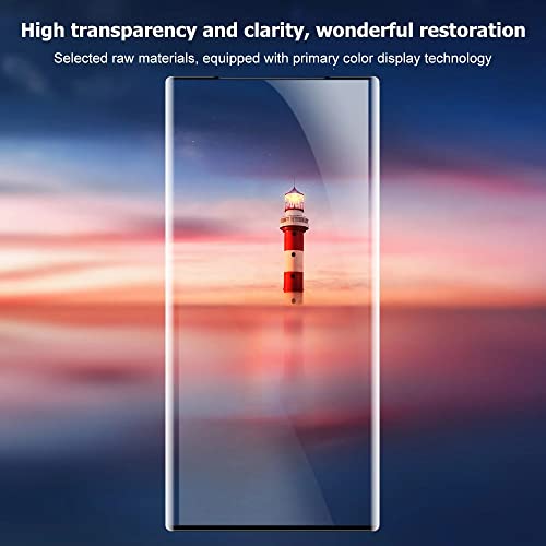 moninsta [2+2Pack] Compatible with Samsung Galaxy Note 20 Ultra Screen Protector.3D Curved Full Coverage HD Clear Anti Scratch Tempered Glass&Camera Lens Protector Easy Installation