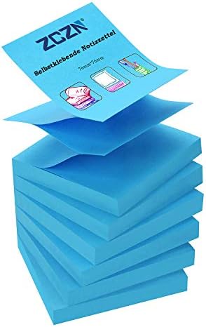 BAYTORY Lot De 6 Blocs Notes Adhésives Pastel 7,6x7,6cm 7,6x5,1cm 7,6x1,8cm