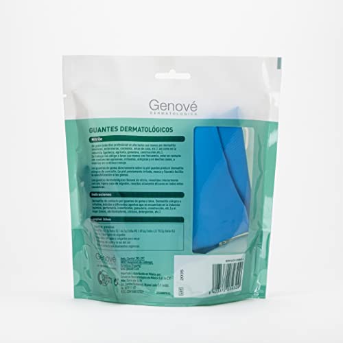 Guantes de nitrilo flocado Genocure con ligera capa de algodón para un tacto suave talla L 6