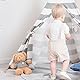 Gajaous Baby Jungen Gentleman Anzüge, Kinder Kurzarm Bowtie Shirt Strampler + Hosenträger Shorts Overalls Festliche Taufe Hochzeit Gentleman Shorts Set 0-24M, A-Beige, 6-12 Monate(Tag 80)