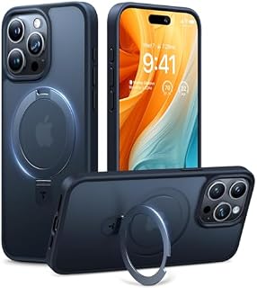 TORRAS OStand Series etui do iPhone 15 Pro Max, czarne