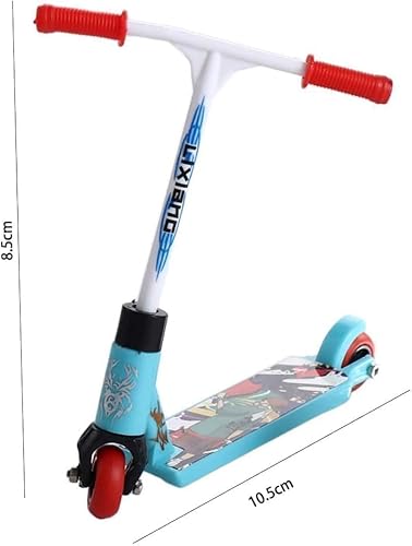 JENWUN 3 Stück Mini Roller mit Zwei Rädern, Mini Finger Skateboard, Kleiner Roller für Partygeschenke, Fingertraining