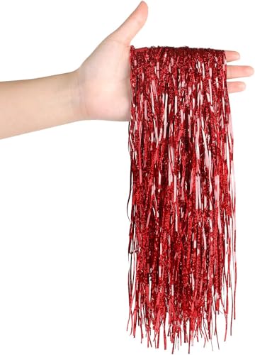 SULOLI Lametta Vorhänge,Lametta Glänzend für Weihnachtsbaum...