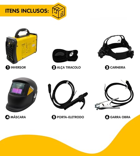 Inversor Solda Eletrodo e TIG IM125 Com Máscara - Bivolt Vonder