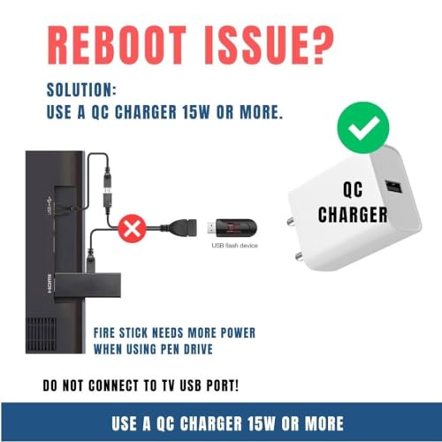 Image of Micro Usb Otg Cable Y Splitter With Power For Firestick And Smartphones - Black