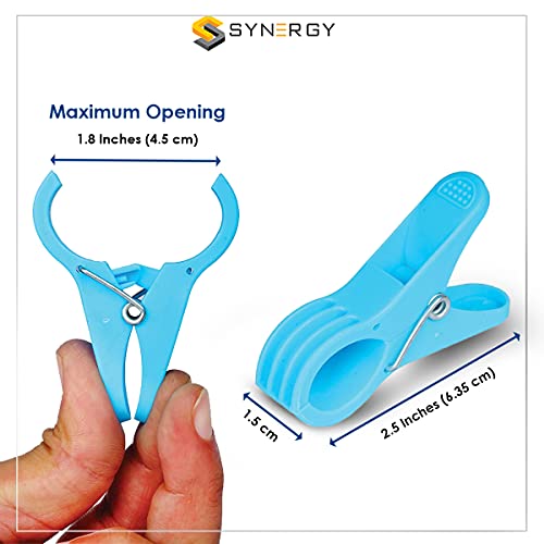 Image of SYNERGY - Heavy Duty Rust Free Cloth Peg /Clothes Clip /Cloth Drying Pins /Pegs for Hanger /Rods /Ropes /Drying Clothes (18 Clips with Box) - SY-CC2