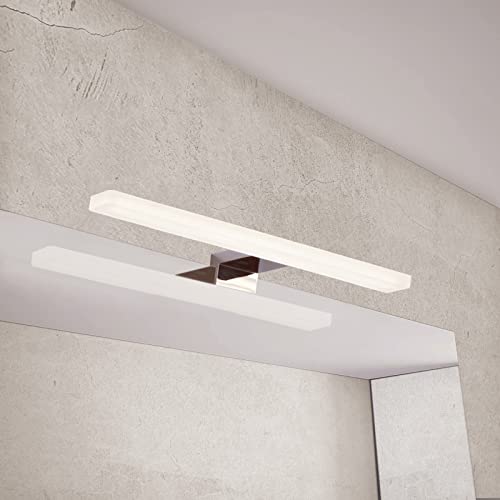 DILUMEN Spiegellampe Badezimmer,5w 600lm 30cm,Badezimmerlampe Wand,Spiegelleuchte Bad Warmweiß 3000K,Led Badleuchte 230v IP44 Spiegel Lampe Bad Wasserdicht(30cm-3000K)