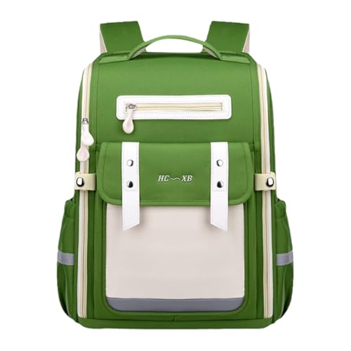 Sac à dos imperméable vert pour les journées d'école et sorties