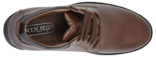 Men Sego Men's Leather High Top Shoes