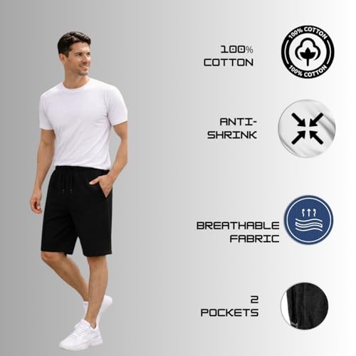 Image of KART BLACK Plus Sizes Men's Cotton Knee Length Shorts (XXL,3XL,4XL,5XL,6XL,7XL,8XL Shorts) | Gym Life Printed Shorts | Casual and Night Wear Mens Shorts