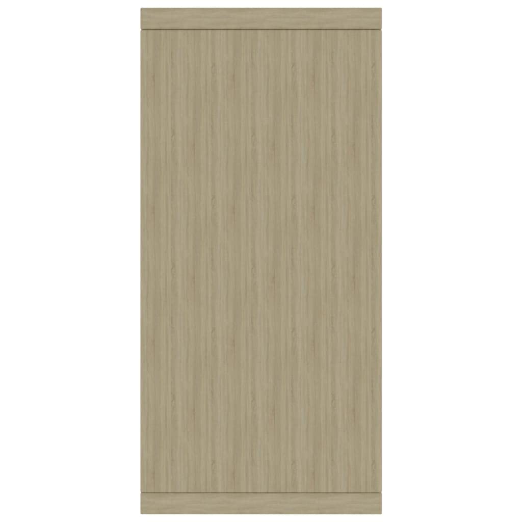 vidaXL Aparador de Madera Contrachapada Armario Auxiliar Cajonera Mueble Bajo Aparador Auxiliar en Salón Habitación Dormitorio Roble Sonoma