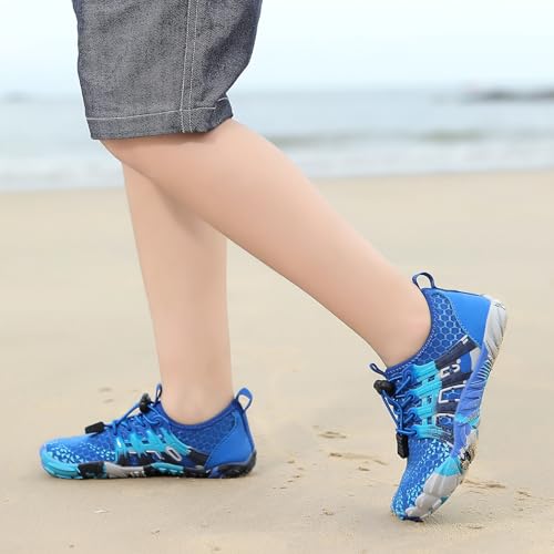 Image of Kids Water Shoes Boys Girls Quick Dry Aqua Socks Barefoot Beach Pool Swim Hiking Lightweight Non-Slip Outdoor