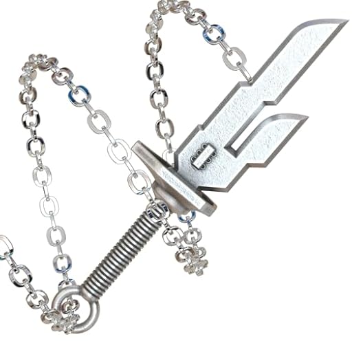 MYAROMA FINDINGS Toji Fushiguro - Collar con colgante de lanza del cielo invertida, regalo creativo para fanáticos del anime, cadena de acero inoxidable, 71, Zinc, No es una piedra preciosa | Ya disponible en tu tienda friki favorita! En mundofriki.es!