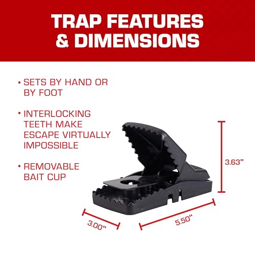 Image of Tomcat Rat Snap Trap, 4 Rat Size Traps