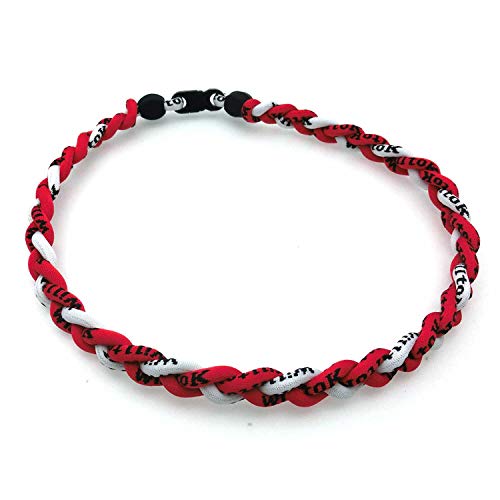 Baseball Rope Necklaces For Boys Men Youth Baseball Gear Baseball Softball Gifts Beisbol Accessories Paracord Braided Necklace Titanium Tornado Necklace Red White - Thumbnail 2