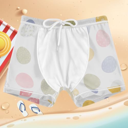 Boys Swim Trunks Quick Dry Kids Bathing Suit Spring Cute Easter Egg Toddler Swim Shorts Boardshorts Swimwear 3t4