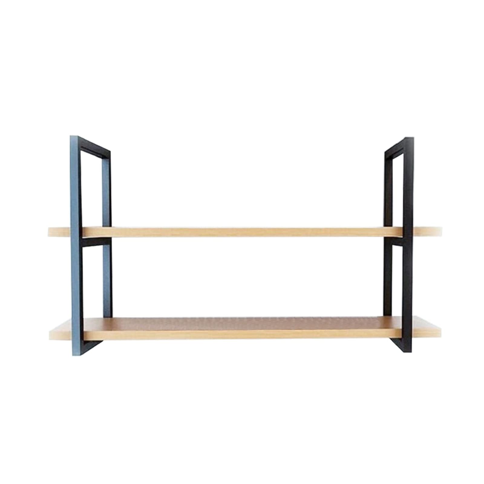 Porte-verre à vin suspendu en bois massif et fer forgé pour plafond style loft