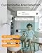 Anlapus C528 4MP Dual Lens(2MP+2MP) Indoor Security Camera, Motion Detect and Auto Tracking, Plug-in, 360° WiFi Pan/Tilt Camera, 2.4GHz WiFi, Two-Way Talk, Light & Siren alert, Memory Card Not Include