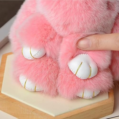 MINGRI Cute Bunny Keychain With Tin, Halloween Charm Bunny Keychain Fluffy With Box for Kids,Backpack,Purse,Handbags3