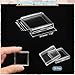 uxcell 20 Pcs 28mm Silver Dollar Coin Holders, Plastic Coin Capsule Covers Acrylic Clear Square Coin Collection Supplies Container for Silver Coin Protectors or NFC Tag
