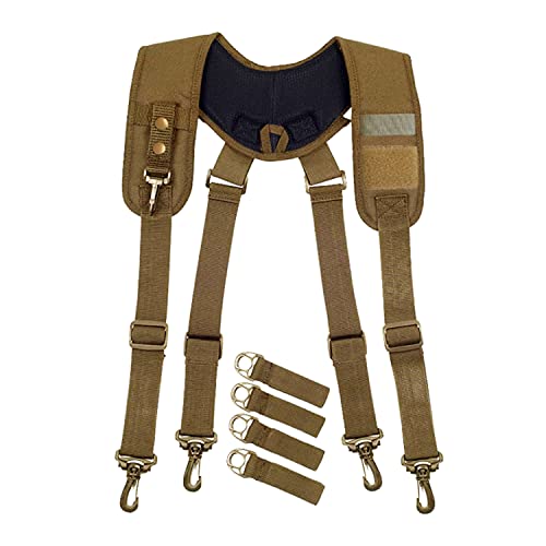 Dr.TOUGH Tactical Duty Belt Harness Suspenders Padded Tool Belt Suspender Heavy Duty Work...