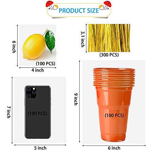 Labeol 300Pcs Cellophane Bags 6X9 5X7 4X6 Cellophane Treat Bags With Ties Goodie Bags Clear Gift Bags Candy Bags Cookie Bags Party Favor Bags For Packaging #TOP6