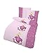 Produktbild Träumschön Prinzessin Bettwäsche 135x200 Mädchen | Süße Biber Bettwäsche 135x200 Kinder Mädchen | Kuschel Bettwäsche Rosa | Für Prinzessin Bett