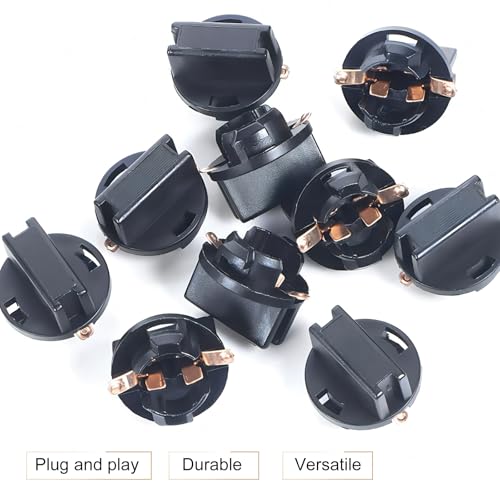 10 piezas de sockets de bombilla T10 para autos miniatura 3