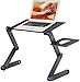 Nestling® Portable Laptop Desk Pc Sofa Stand Air Space Desk Supporto per Laptop Tavolo Pieghevole Tavolo per Laptop con Vassoio per Mouse Rimovibile e Barra Antiscivolo