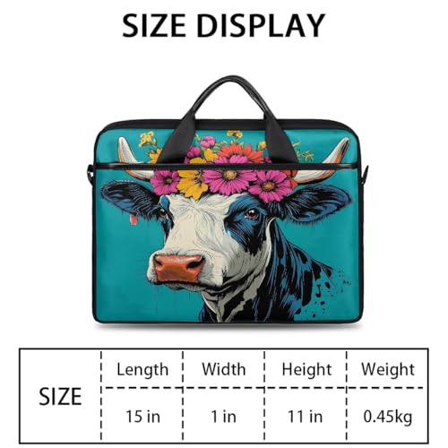 Bolsa para laptop con flores para portátil 15 pulgadas miniatura 3