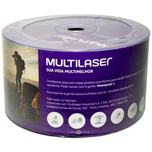 Multilaser CD051 Mídia Cd-R, Branco