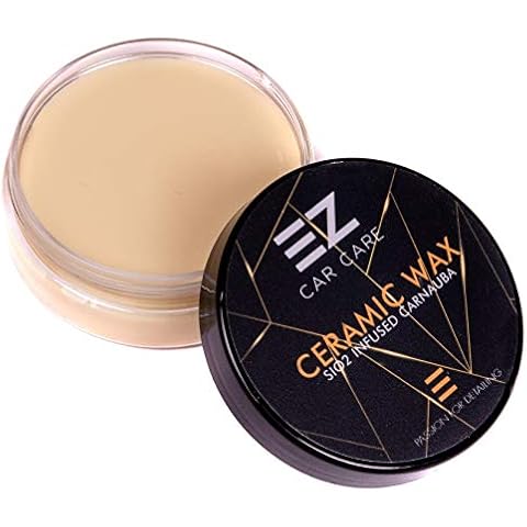 EZ Car Wax - Premium SI02 Ceramic Wax with Infused Carnauba + Polymers. High T1 Durability Polish 50ml Cover
