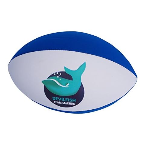 Team Magnus Devilfish Water Rugby Ball Blue/White Cover