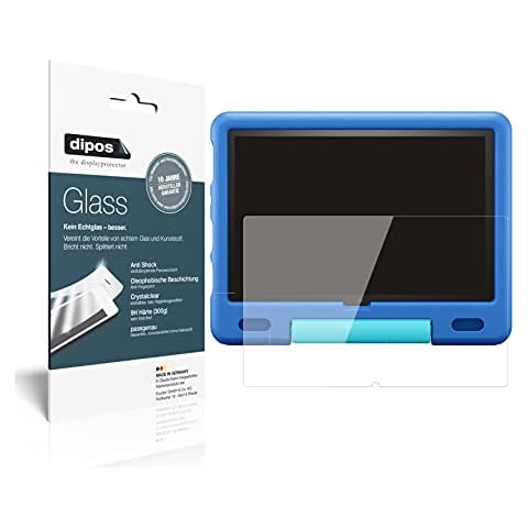 dipos I 2X Panzerfolie klar kompatibel mit Amazon Fire HD 10 Kids Schutzfolie 9H Displayschutz-Folie Cover