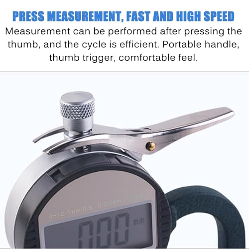 Medidor digital de espesor para esponja 0-10mm con pantalla LCD miniatura 3