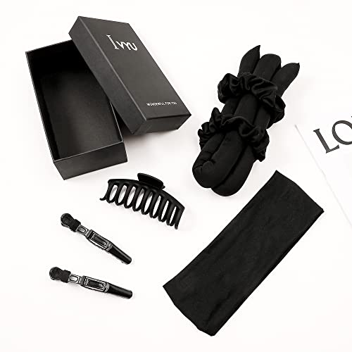 Heatless Curler Curls Curling Rod Headband Overnight For Long Hair Curls Waves Cotton No Heat Curling Headband Hair Curler To Sleep Overnight Hair Roller With Scrunchies Hair Clips #TOP7