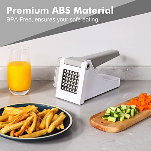 Potato chip cutter, easy-clean potato cutter with stainless steel blade, non-slip, for vegetable chips, perfect for potatoes, carrots, etc. - Image 7